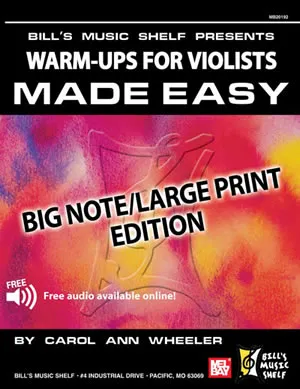 Warm-Ups for the Violists Made Easy - Big Note/Large Print