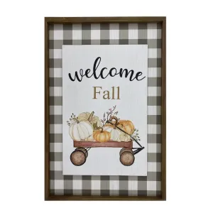 'Welcome Fall Wagon' Sign