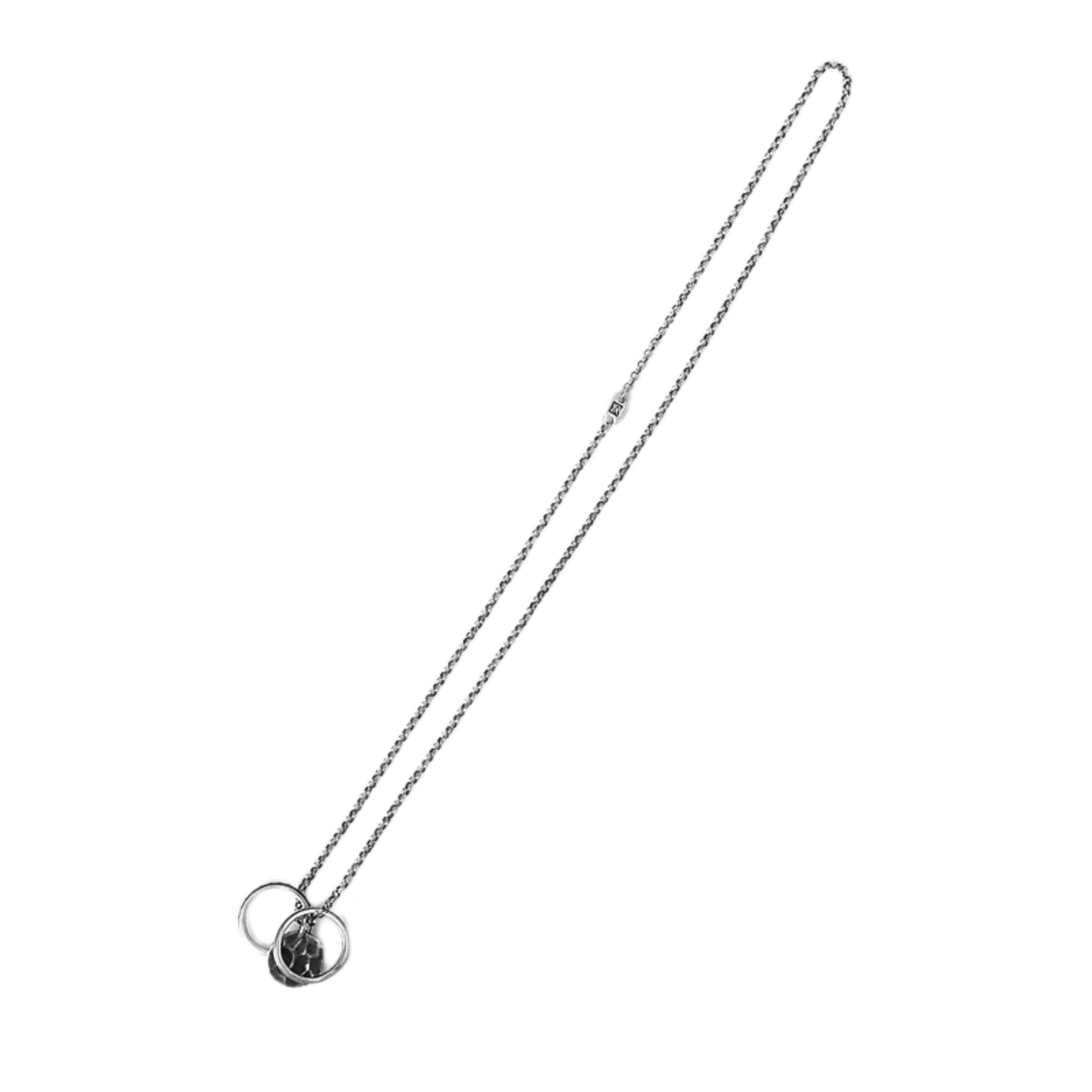 Werkstatt München Double Ring with Tag Necklace