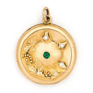 Wild Berry Art Nouveau Antique Locket