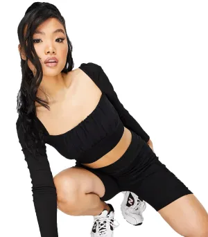Women  Long Sleeve Crop Top - UK 4