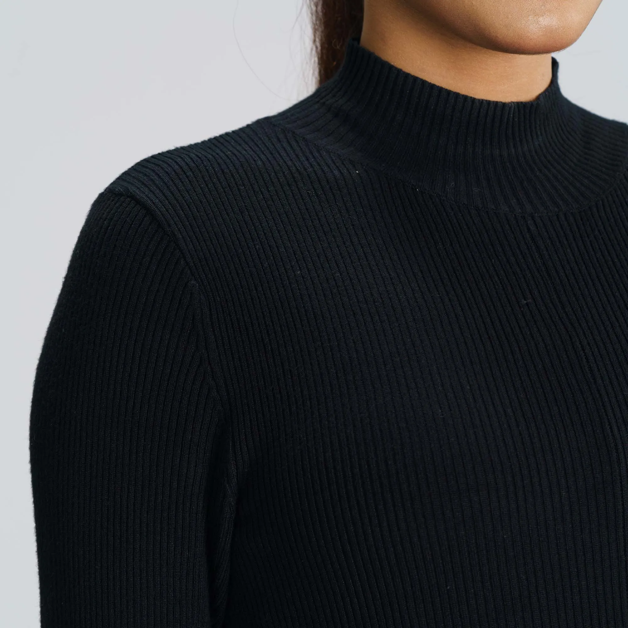 Womens Black Sweater Dress