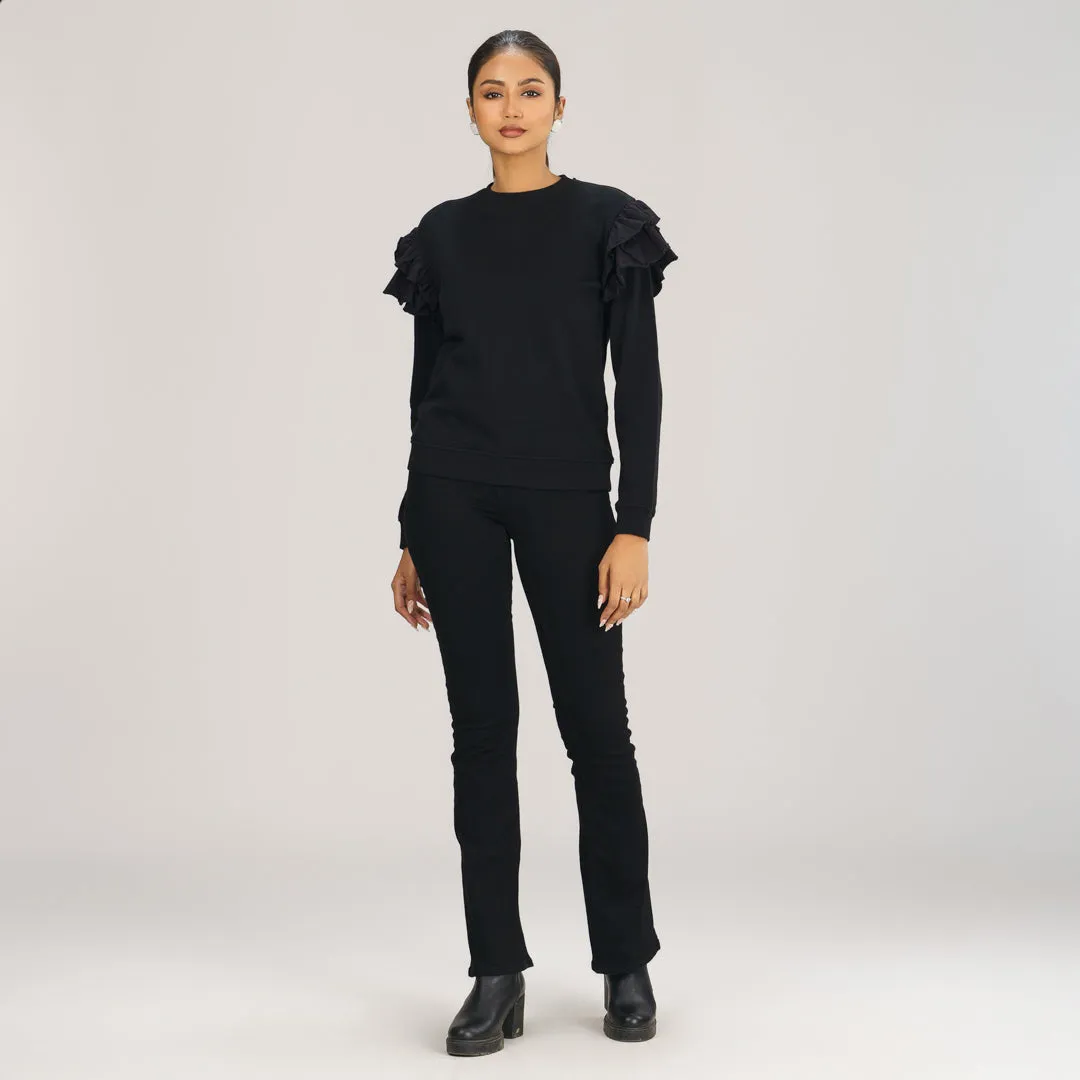 Womens Black Sweatshirt