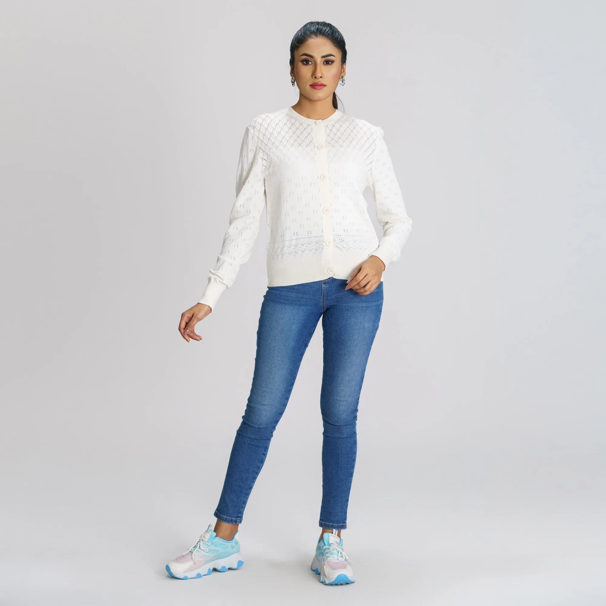 Womens White Sweater