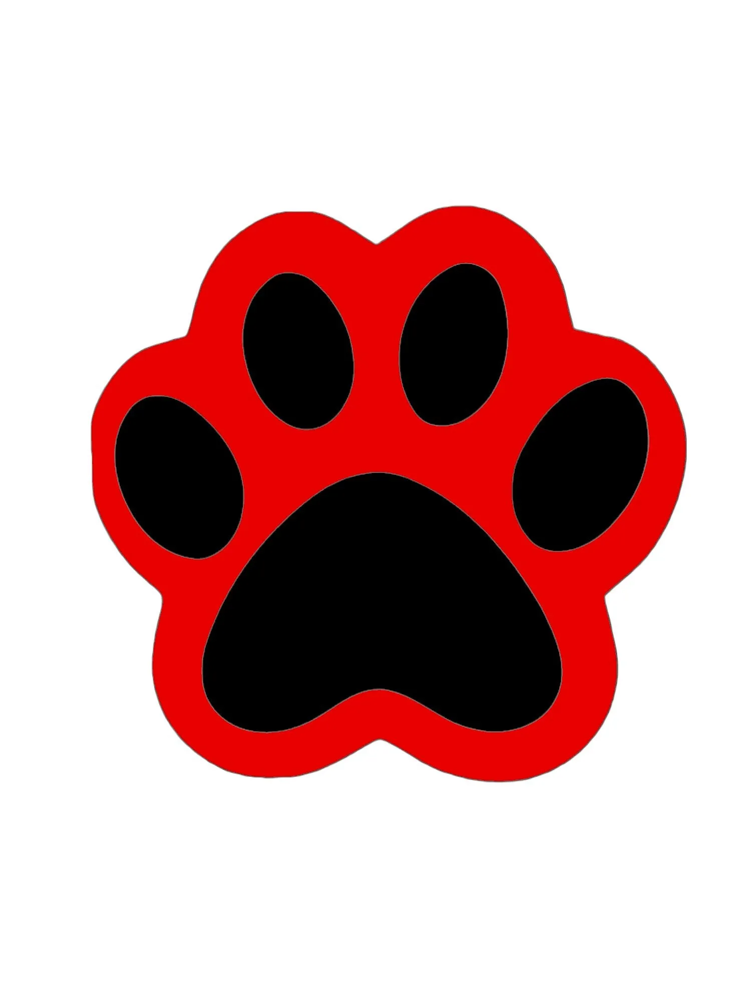 Wooden Paw Print Door Hanger