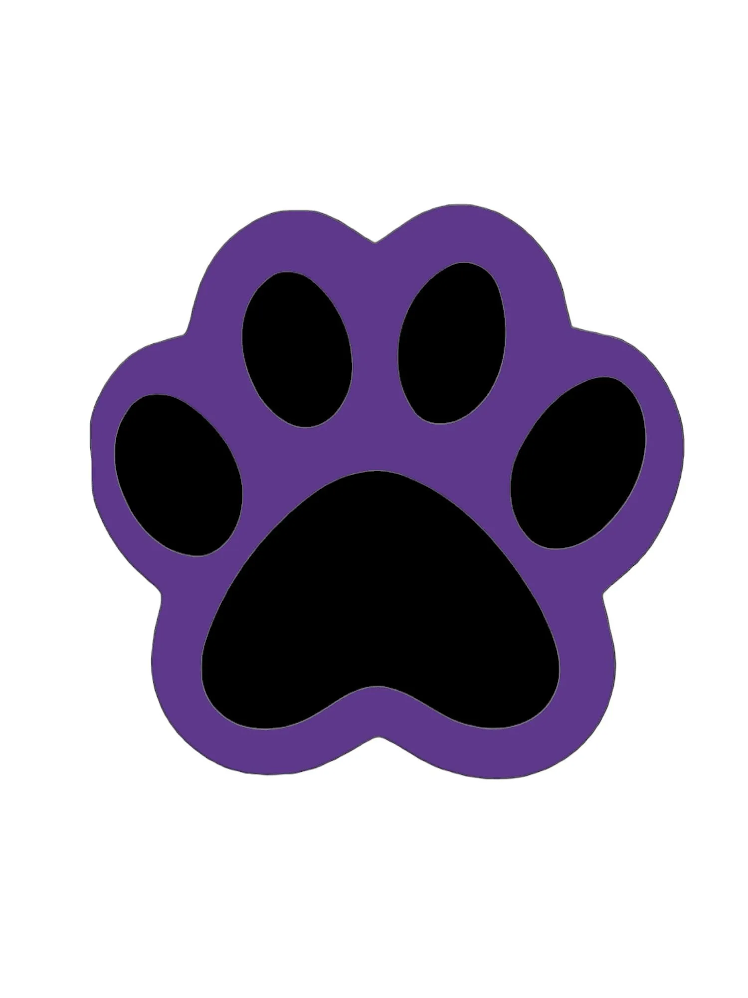 Wooden Paw Print Door Hanger