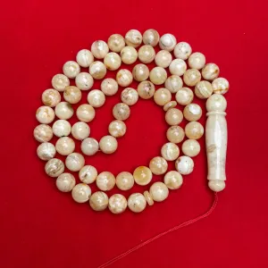 YELLOW/WHITE AMBER MISBAHA 11,7mm 65,2g