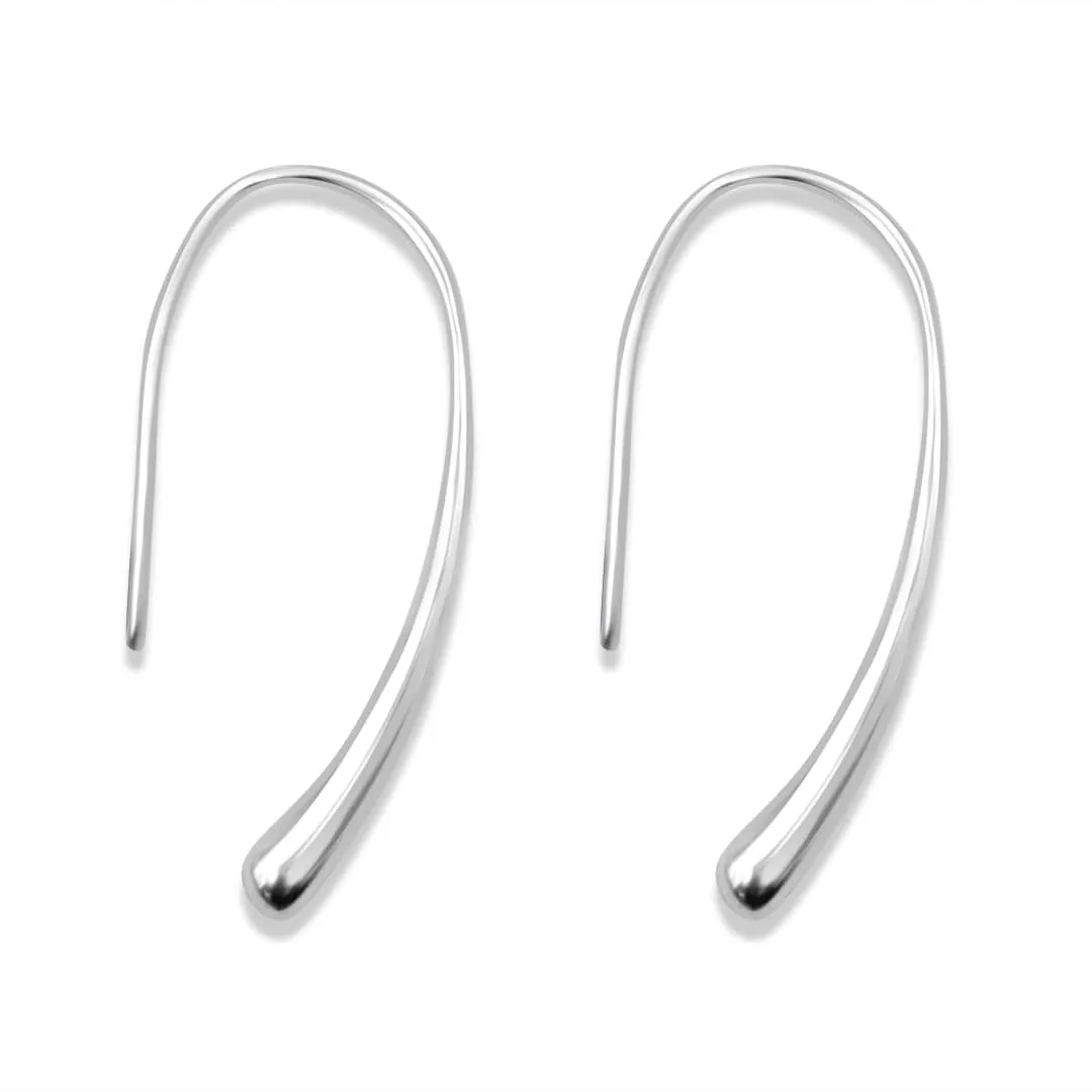Zarkan Silver Hate Earrings For Women